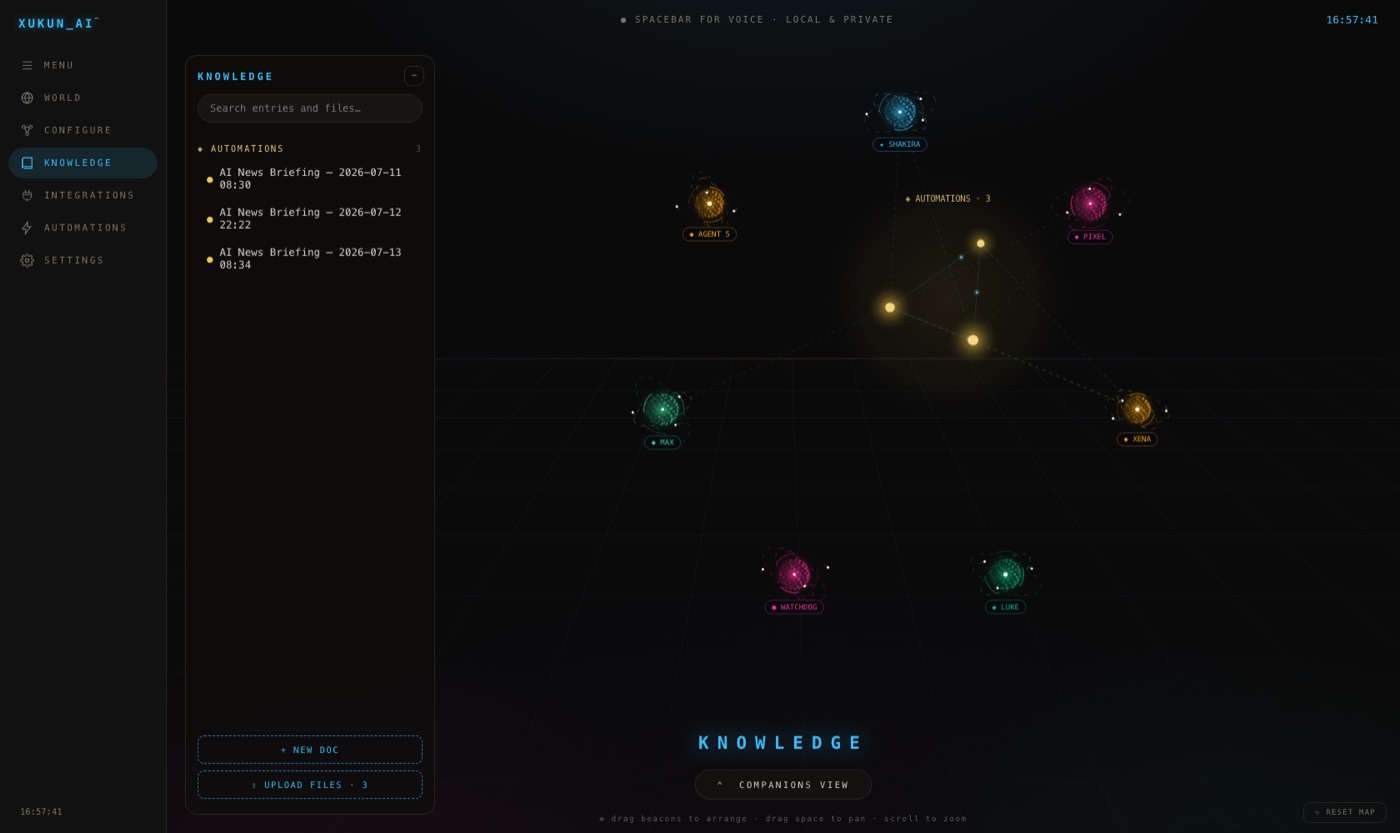 Knowledge Constellation — 3D star map of your AI's knowledge